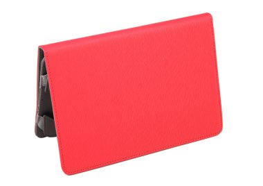 Tablet büyük kapak kırmızı pembe açık katlanmış