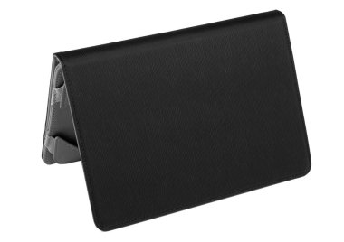 Tablet büyük kapak siyah katlanmış açın