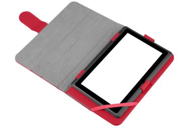 Tablet harf Case kırmızı pembe açık düz tablet ile