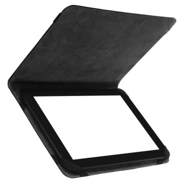 Case kapak siyah açık duran uçan ile siyah tablet tablet