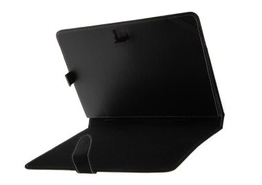 Case siyah açık sol ön yan açı bir tablet