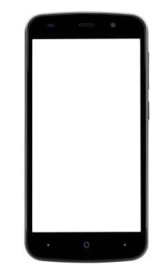 Tablet siyah düğme açık düz