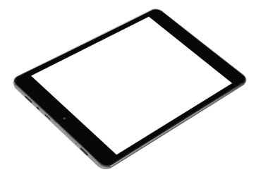 Uçan tablet gümüş metal teknolojisi düz ön açısı