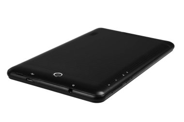 Siyah arka plan arka doku düz tablet