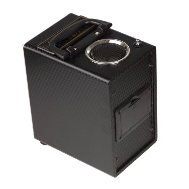 El feneri ile taşınabilir mobil mp3 hoparlörü