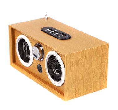 El feneri ile taşınabilir mobil mp3 hoparlörü