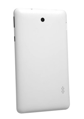 Tablet beyaz arka açısı yatay kamera ekran