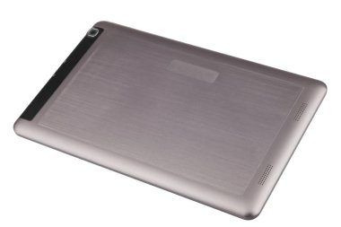 Tablet metal gümüş mor arka sağ tarafında