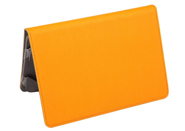 Tablet case cover yellow open folded