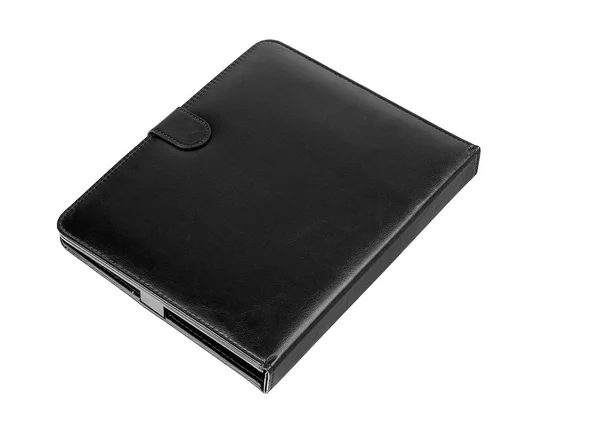 Tablet caso etui preto fechado frente — Fotografia de Stock