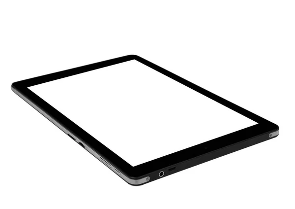 Tablet μαύρο μέτωπο οριζόντια επίπεδη — Φωτογραφία Αρχείου