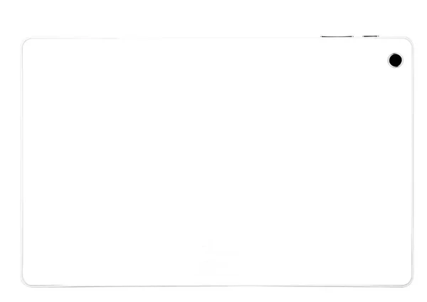 平板电脑白色矩形背 — 图库照片