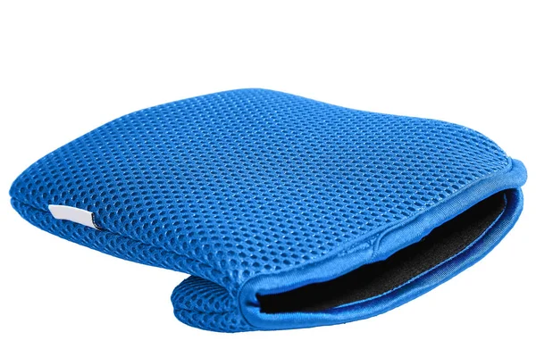 Tablet case cover bag blue front open — Stock Photo, Image