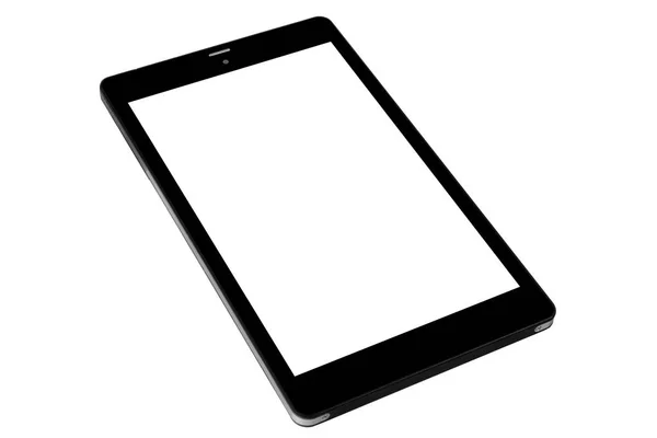 Tablet retângulo preto frente lado direito — Fotografia de Stock