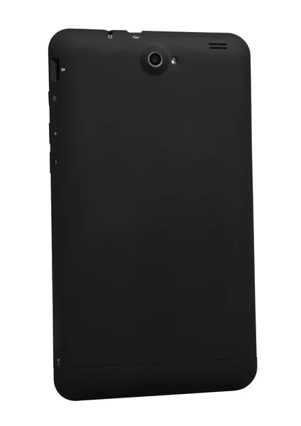 Tablet preto volta ângulo horizontal tela da câmera — Fotografia de Stock