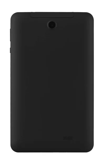 Tablet preto para trás tela vertical reta — Fotografia de Stock