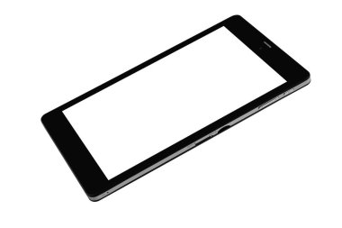 Tablet siyah iş açık uçan sağ tarafında