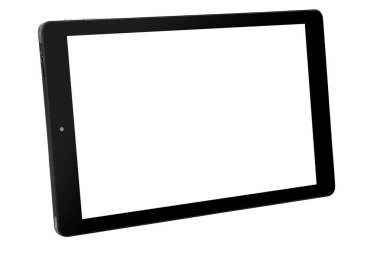 Sol tarafta tablet siyah tasarım açık düz