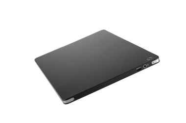 Tablet siyah tasarım arka sağ tarafında