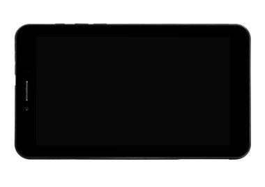 Tablet cihaz siyah açık siyah ekran