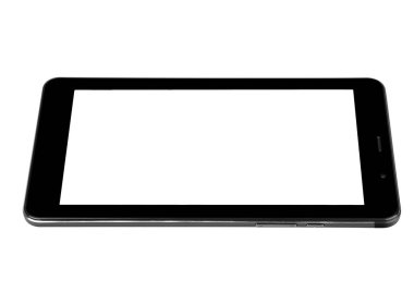 Tablet doku siyah gümüş metal yatay