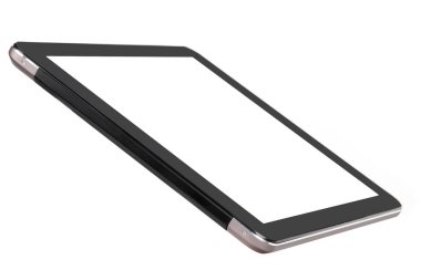 Tablet metal gümüş ön sol tarafta