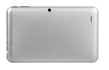 Tablet cihaz geri gümüş metal ile siyah