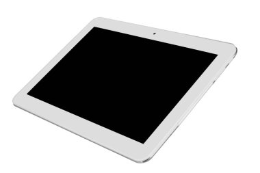 Tablet içi beyaz ve kapak iş ön sağ yan