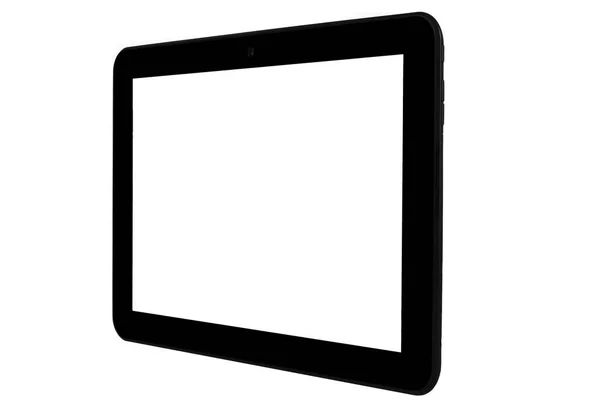 Tablet μαύρο κάμερα μπροστινή δεξιά πλευρά — Φωτογραφία Αρχείου