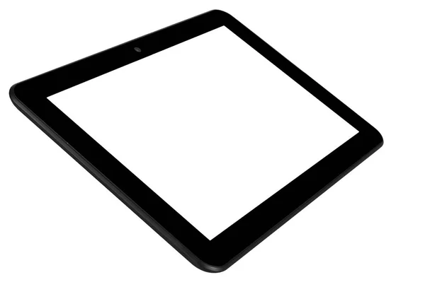 Tablet schwarze Kamera vorne links — Stockfoto