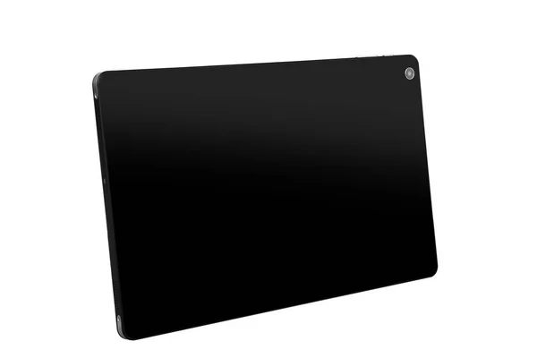 Tablet design preto de volta em linha reta lado esquerdo — Fotografia de Stock