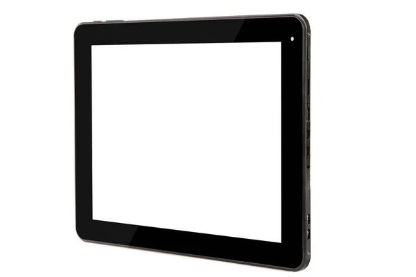 Tableta negro concepto frontal recto lado derecho — Foto de Stock