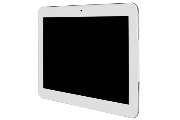 Tablet innen weiß und Deckel vorne gerade rechte Seite — Stockfoto