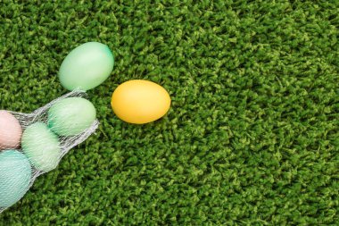 Paskalya yeşil ışık arka plan