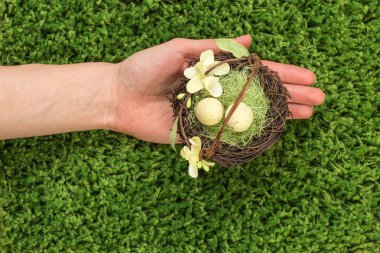 Paskalya yeşil ışık arka plan