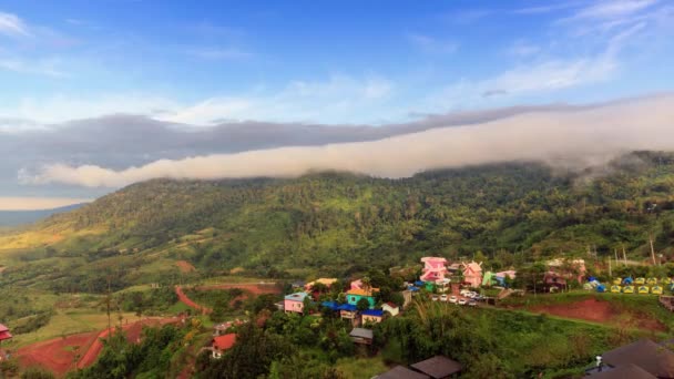 Timelape, Khao Kho nevoeiro do mar nevoeiro é o mais bonito . — Vídeo de Stock