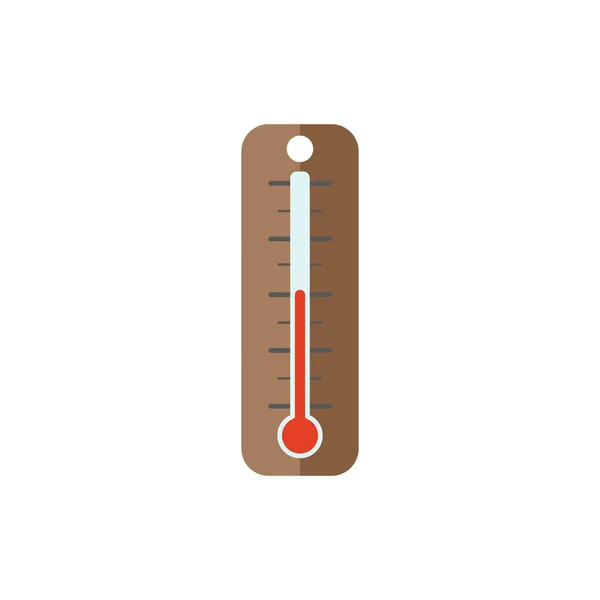 Simple icon of garden tool. Thermometer on white background. Flat style. — Stock Vector