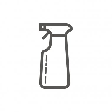 Basit çizgi sanat simge İlaçlama cihazın. Vektör çizim. Düz stil.