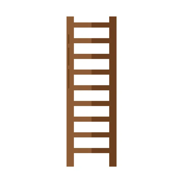 Icono de vector simple de pasos de madera . — Vector de stock