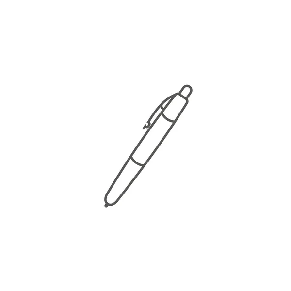 Business icon, management. Simple icon of a pen. Line art vector illustration. — Stock Vector