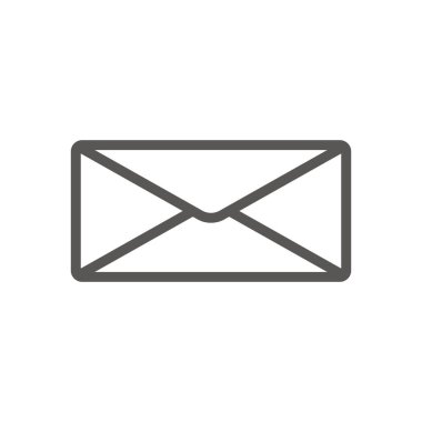 İş simgesi, yönetim. Basit vektör simgesi bir zarf. Düz stil.