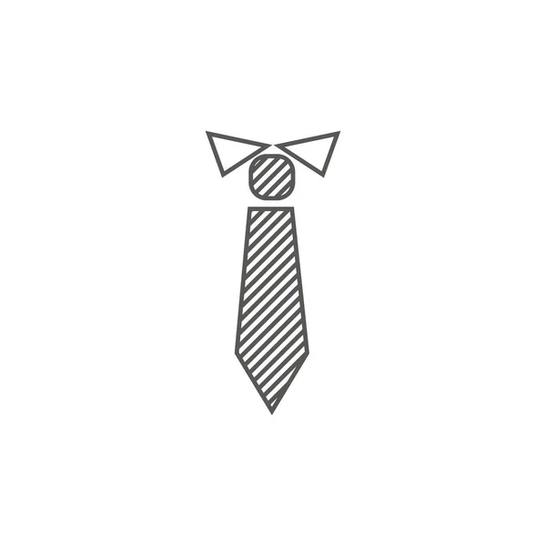 Бізнес значок, менеджмент. Проста векторна піктограма офіційної краватки. Стиль лінійного мистецтва . — стоковий вектор