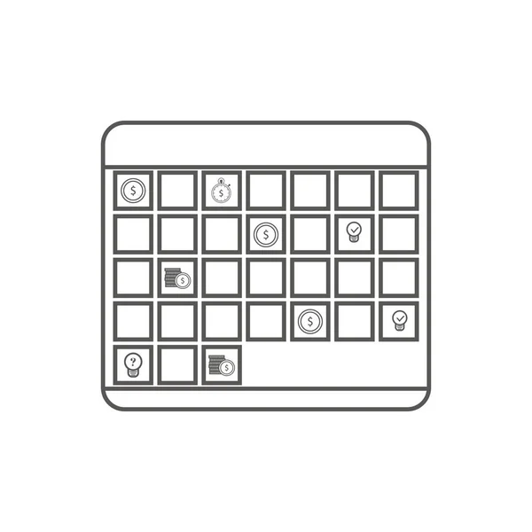 icono de vector simple de un relleno con el calendario - Tabla Periodica De Los Elementos Sin Rellenar icono de vector simple de un relleno con el calendario - Tabla Periodica De Los Elementos Sin Rellenar