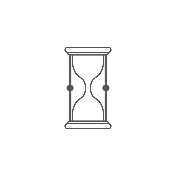 Vector de negocios y finanzas simple FlatIcon. Reloj de arena clásico como símbolo de servicio rápido. Icono de estilo plano . — Vector de stock