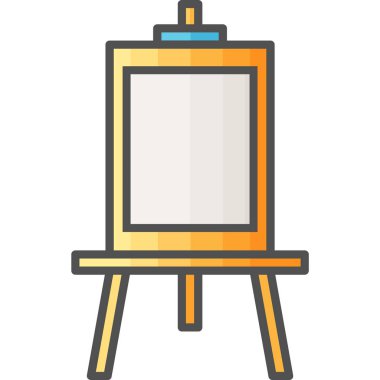 Basit sanatsal ve hobi vektör Flaticon. Çizim şövale boyama için. Düz stil ikonu. 48 x 48 piksel mükemmel.