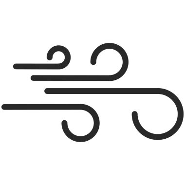 Bir şemsiye hat sanat tarzı basit vektör simgesi. Piksel mükemmel. Temel hava döküm öğesi.   