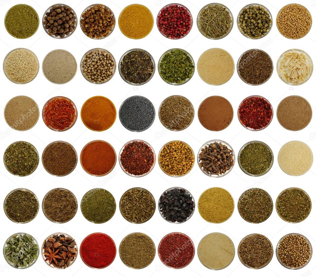 a collage  spices 