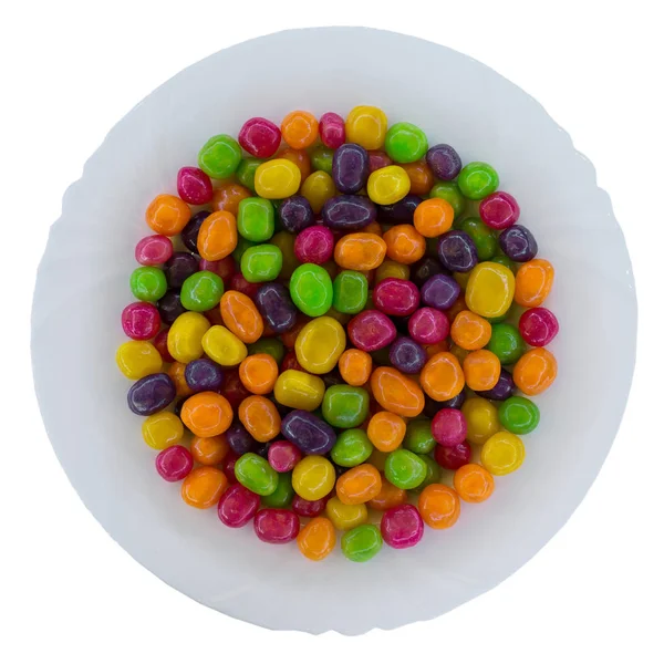 Bonbons dragee dans une assiette — Photo