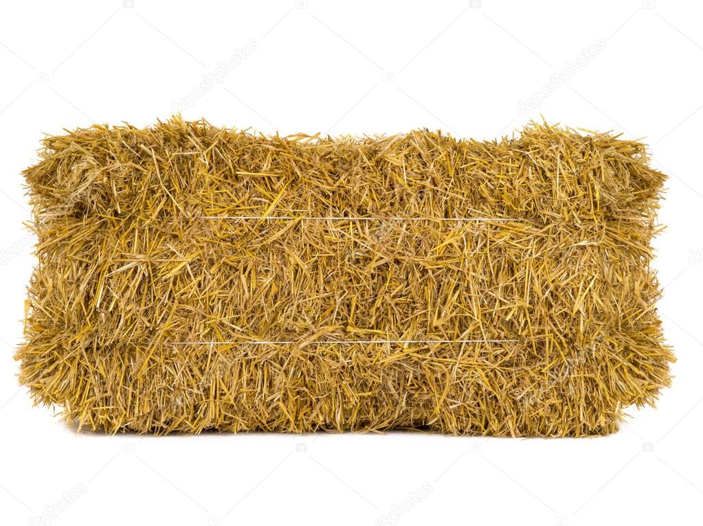hay isolated on a white