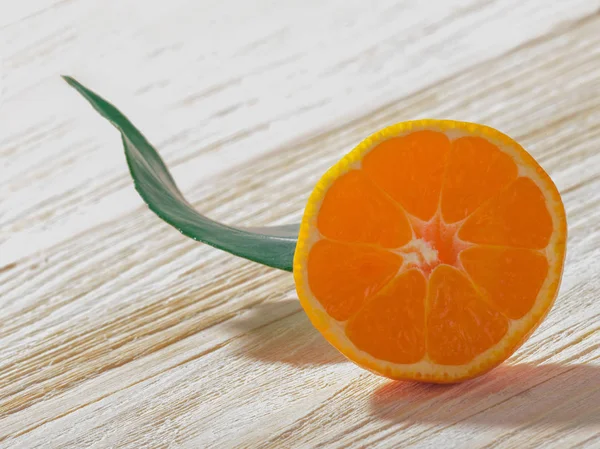 Mandarin on table — Stock Photo, Image